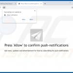 putlockerads redirects to questionable page asking to show notifications 4