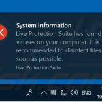 live protection suite notification