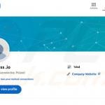 LinkedIn account promoting FakeBat malware