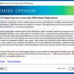 Rogue installation setup used to promote Premier Opinion
