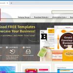 Website promoting YourTemplateFinder browser hijacker (2020-07-15)