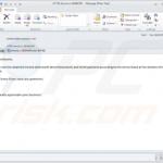 infected email attachment distributing Locky ransomware