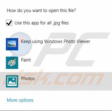 Open file in different app step 6