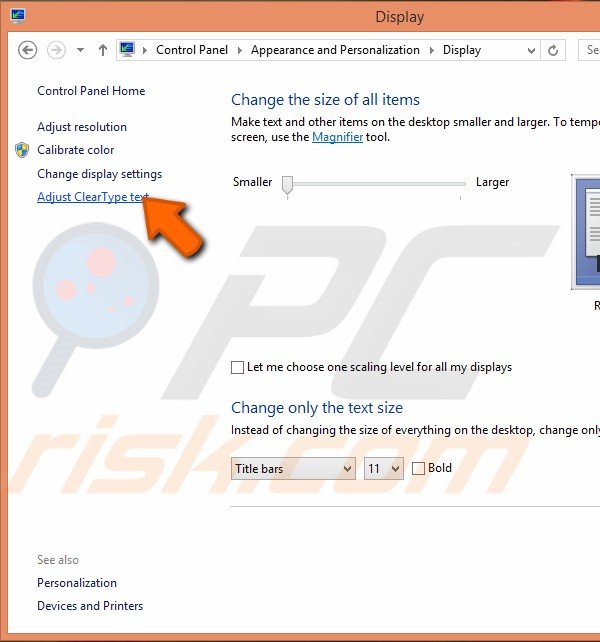 Personalize display step 5