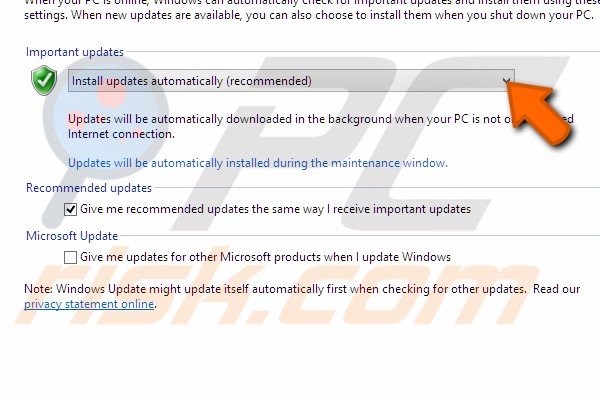 Windows update turn off step 5