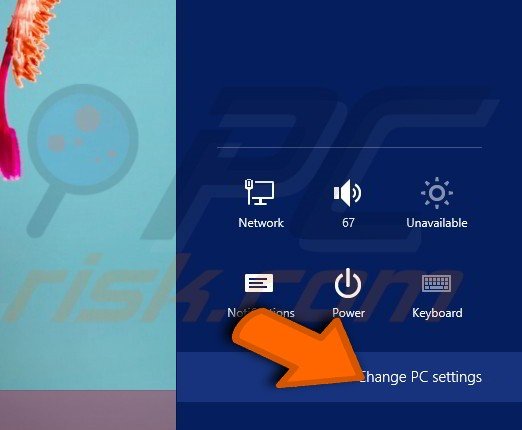 How to personalize lock screen background and profile picture in Windows 8.1 step 1