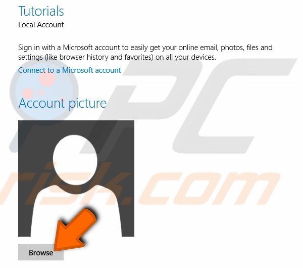 How to personalize lock screen background and profile picture in Windows 8.1 step 1
