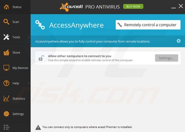 avast! Pro Antivirus 2014 Accessanywhere