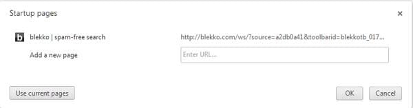 blekko homepage Google Chrome