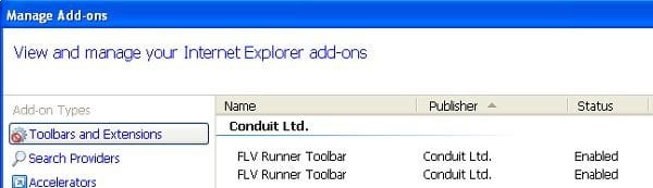 flv runner toolbar internet explorer