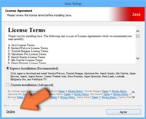 declining installation of adware while downloading free software sample