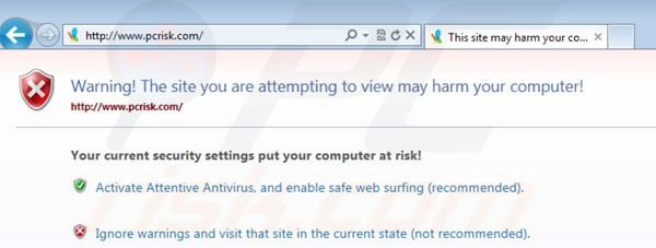 Attentive Antivirus blocking Internet browsers