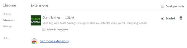 Giant Savings Google Chrome