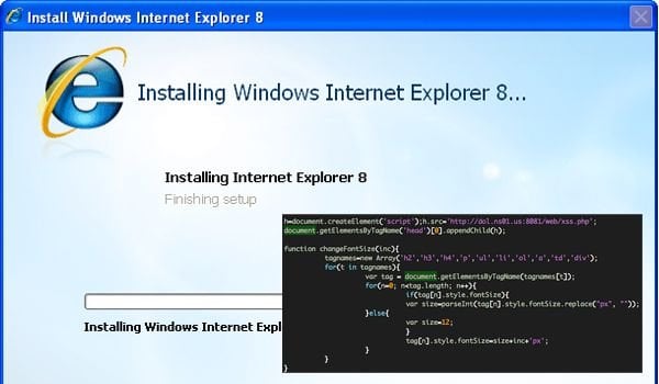 Internet Explorer 8 Zero-day vulnerability