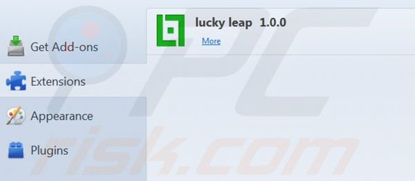 Lucky Leap removal from Mozilla FireFox