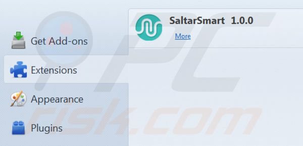 SaltarSmart removal from Mozilla Firefox