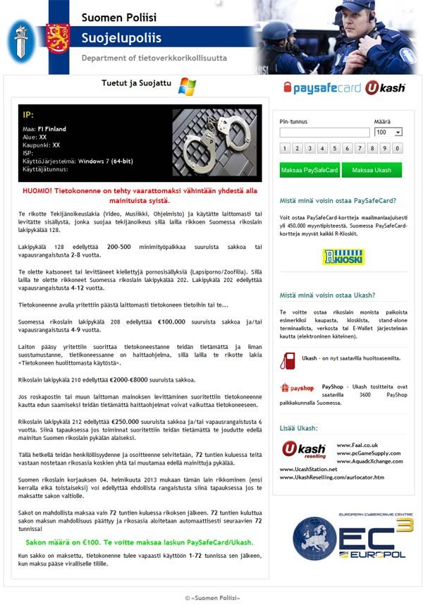 Suomen Poliisi virus