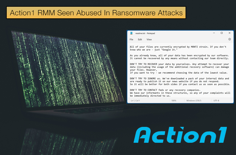 Action1 RMM Seen Abused in Ransomware Attacks
