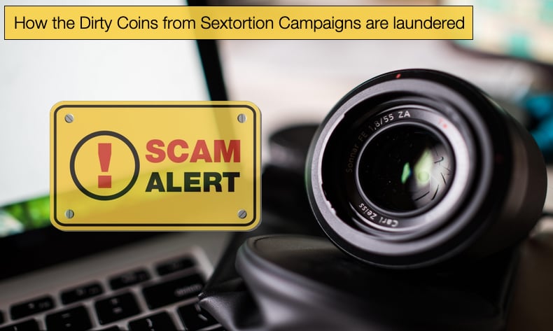 How the Dirty Coins from Sextortion Campaigns are laundered