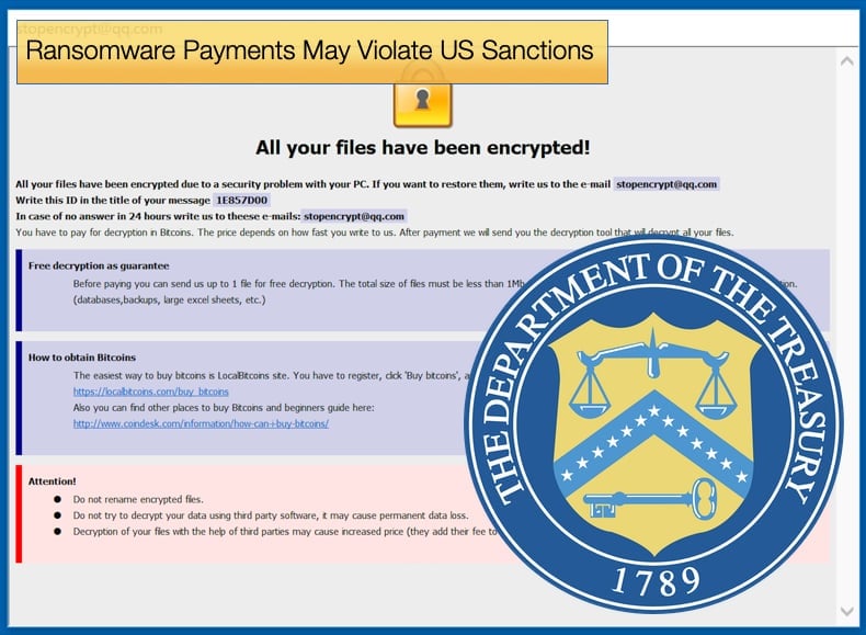 ransomware payments US sanctions