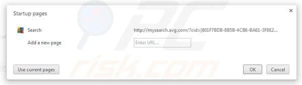 AVG Search removal from Google Chrome homepage
