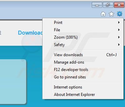 Removing Browsesmart ads from Internet Explorer step 1