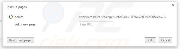 Removing websearch.searchguru.info from Google Chrome homepage