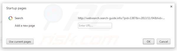 Websearch.search-guide.info removal from Google Chrome homepage
