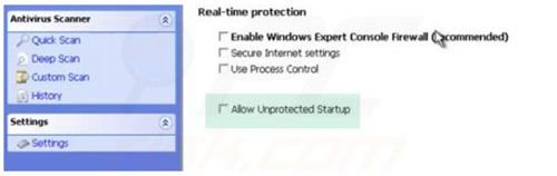 Windows Warding Module unprotected startup