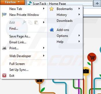 Removing ScanTack from Mozilla Firefox step 1