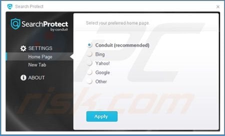 Search Protect by Conduit settings
