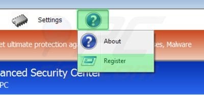 Removing Windows Antibreach Helper using registration key step 1