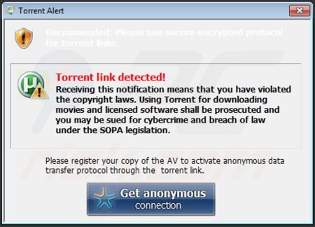 Windows Paramount Protection generating fake security warning messages