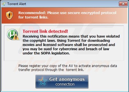 Windows Pro Defence Kit generating fake torrent alerts