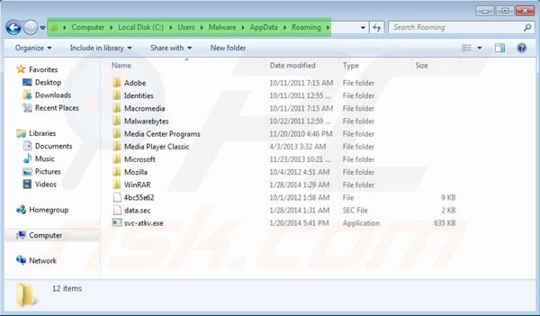 Windows Ultimate Booster accessing appdata folder