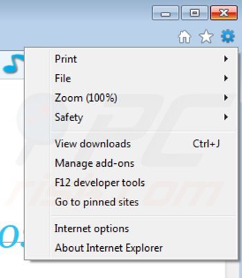 Removing hqube ads from Internet Explorer step 1