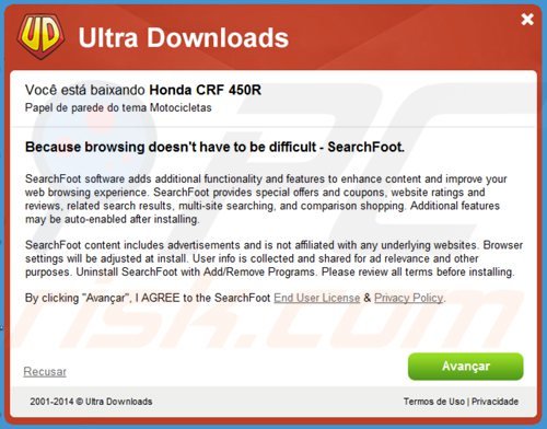 searchfoot adware installer