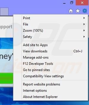 Removing App Bud from Internet Explorer step 1