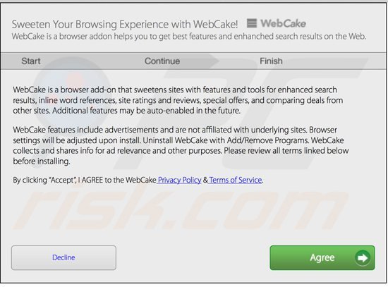 webcake adware installer