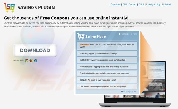 savings plugin adware sample 2