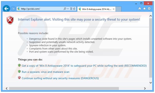 win 8 antispyware 2014 blocking Internet access