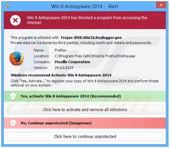 win 8 antispyware 2014 blocking execution of installed programs