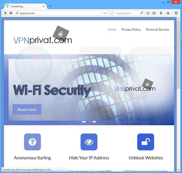 VPN Privat adware