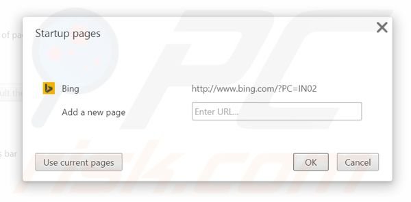 Removing BingProtect from Google Chrome homepage
