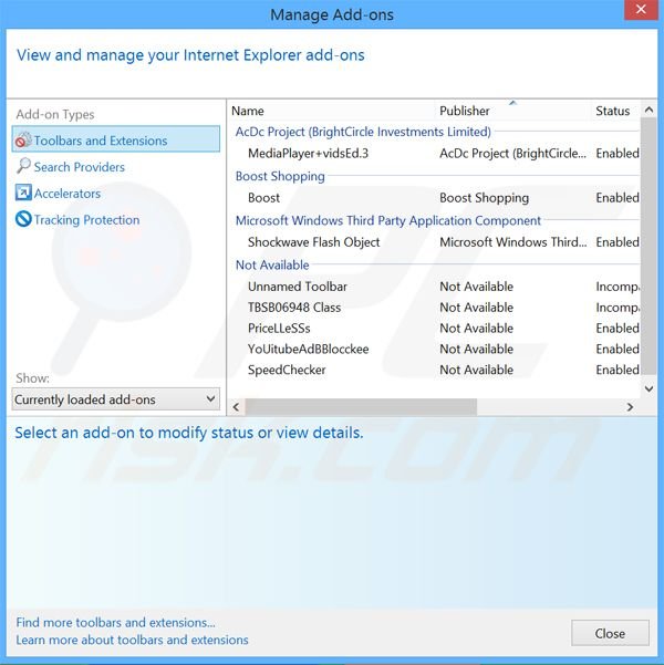 Removing rePrice ads from Internet Explorer step 2