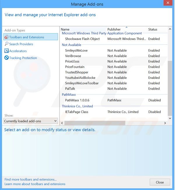 Removing ZoomIt ads from Internet Explorer step 2