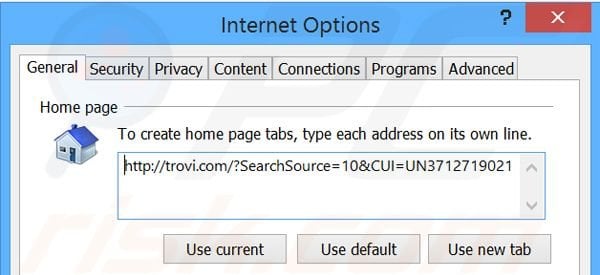 Removing RadioTotal toolbar from Internet Explorer homepage