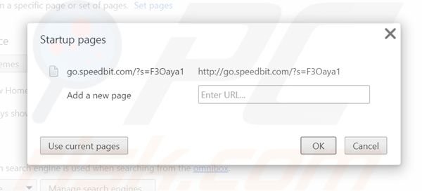 Removing go.speedbit.com from Google Chrome homepage