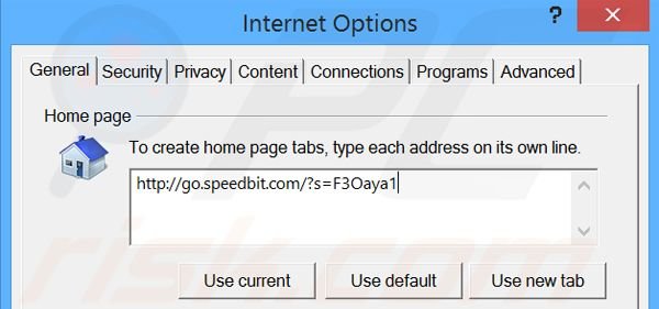 Removing go.speedbit.com from Internet Explorer homepage