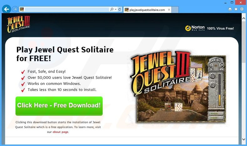 Jewel Quest Solitaire adware